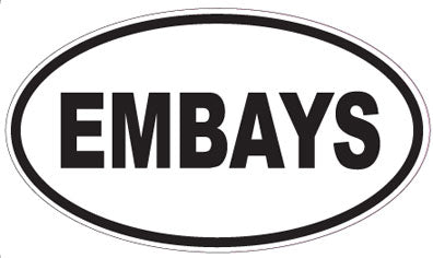 EMBAYS - Oval Sticker