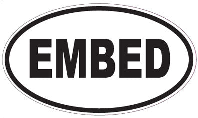 EMBED - Oval Magnet