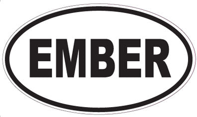 EMBER - Oval Sticker