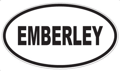 EMBERLEY - Oval Sticker