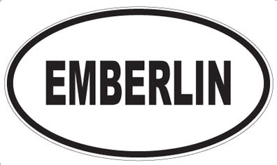 EMBERLIN - Oval Sticker