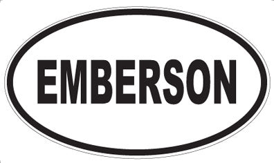 EMBERSON - Oval Sticker