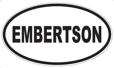 EMBERTSON - Oval Sticker