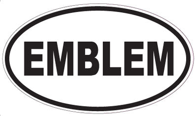 EMBLEM - Oval Sticker