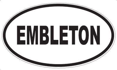 EMBLETON - Oval Sticker