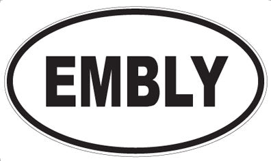 EMBLY - Oval Magnet