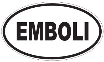 EMBOLI - Oval Sticker
