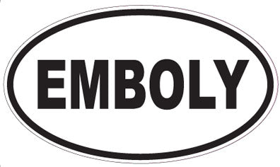 EMBOLY - Oval Sticker