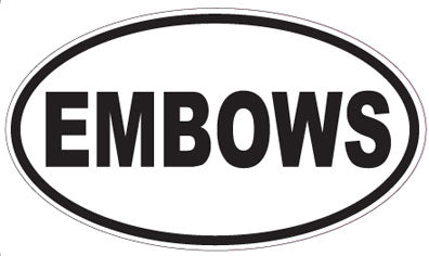EMBOWS - Oval Sticker