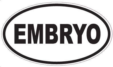 EMBRYO - Oval Sticker