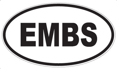 EMBS - Oval Sticker