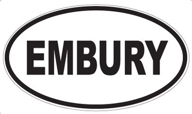 EMBURY - Oval Sticker