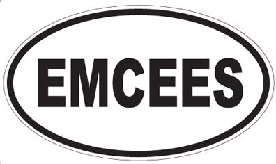 EMCEES - Oval Sticker