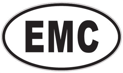 EMC - 3 Letter Initials Oval Magnet