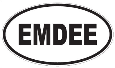 EMDEE - Oval Sticker