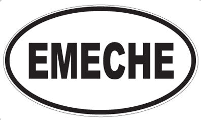 EMECHE - Oval Sticker