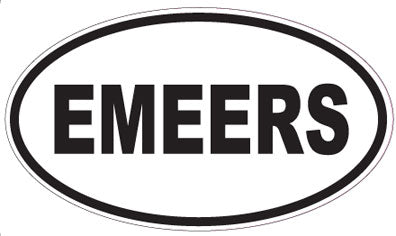 EMEERS - Oval Sticker