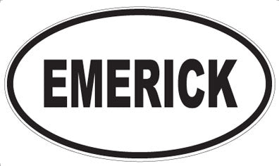 EMERICK - Oval Magnet
