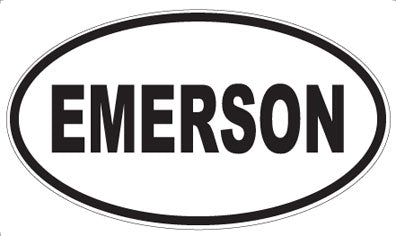 EMERSON - Oval Magnet