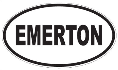 EMERTON - Oval Magnet