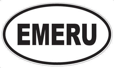 EMERU - Oval Sticker