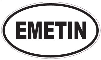 EMETIN - Oval Sticker
