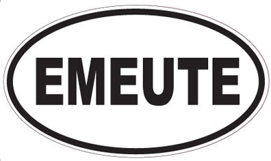 EMEUTE - Oval Sticker