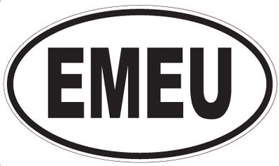 EMEU - Oval Sticker