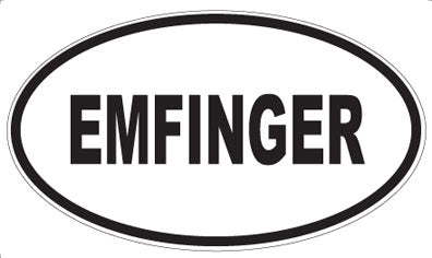 EMFINGER - Oval Sticker