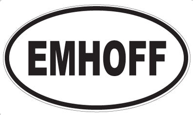 EMHOFF - Oval Magnet
