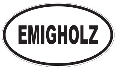 EMIGHOLZ - Oval Sticker