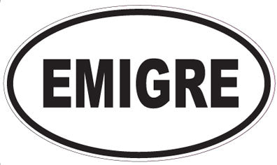 EMIGRE - Oval Sticker