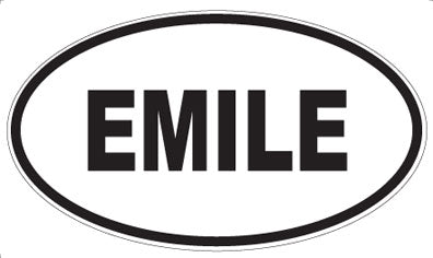 EMILE - Oval Sticker