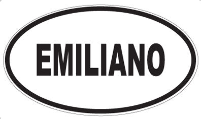 EMILIANO - Oval Sticker