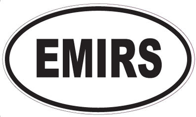 EMIRS - Oval Sticker