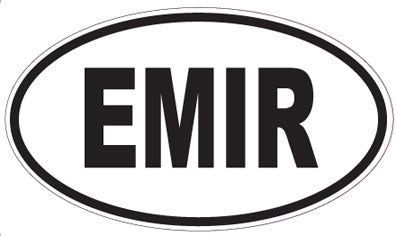 EMIR - Oval Sticker