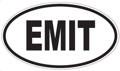 EMIT - Oval Sticker