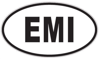 EMI - 3 Letter Initials Oval Magnet