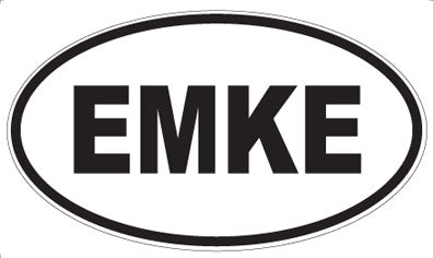 EMKE - Oval Sticker