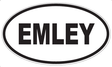 EMLEY - Oval Sticker