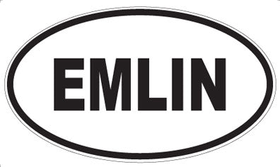 EMLIN - Oval Sticker