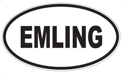 EMLING - Oval Sticker