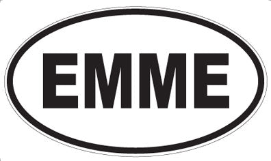 EMME - Oval Sticker