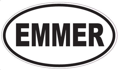 EMMER - Oval Sticker