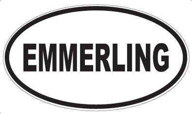 EMMERLING - Oval Sticker