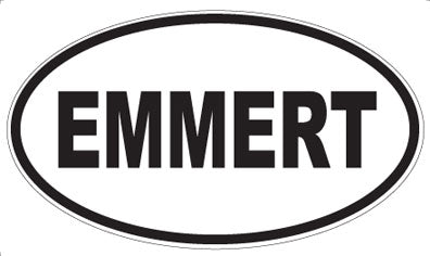 EMMERT - Oval Magnet