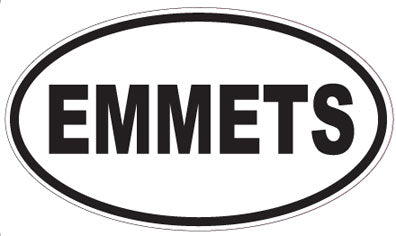 EMMETS - Oval Sticker