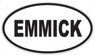 EMMICK - Oval Magnet