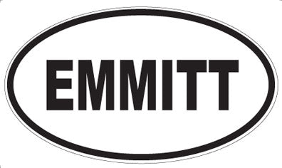 EMMITT - Oval Sticker