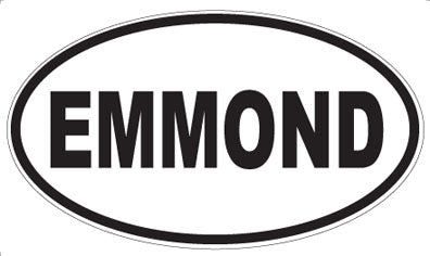 EMMOND - Oval Sticker
